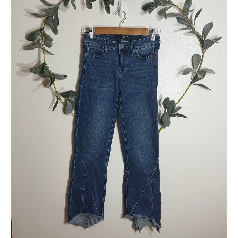 Liverpool Crop Flare Jeans